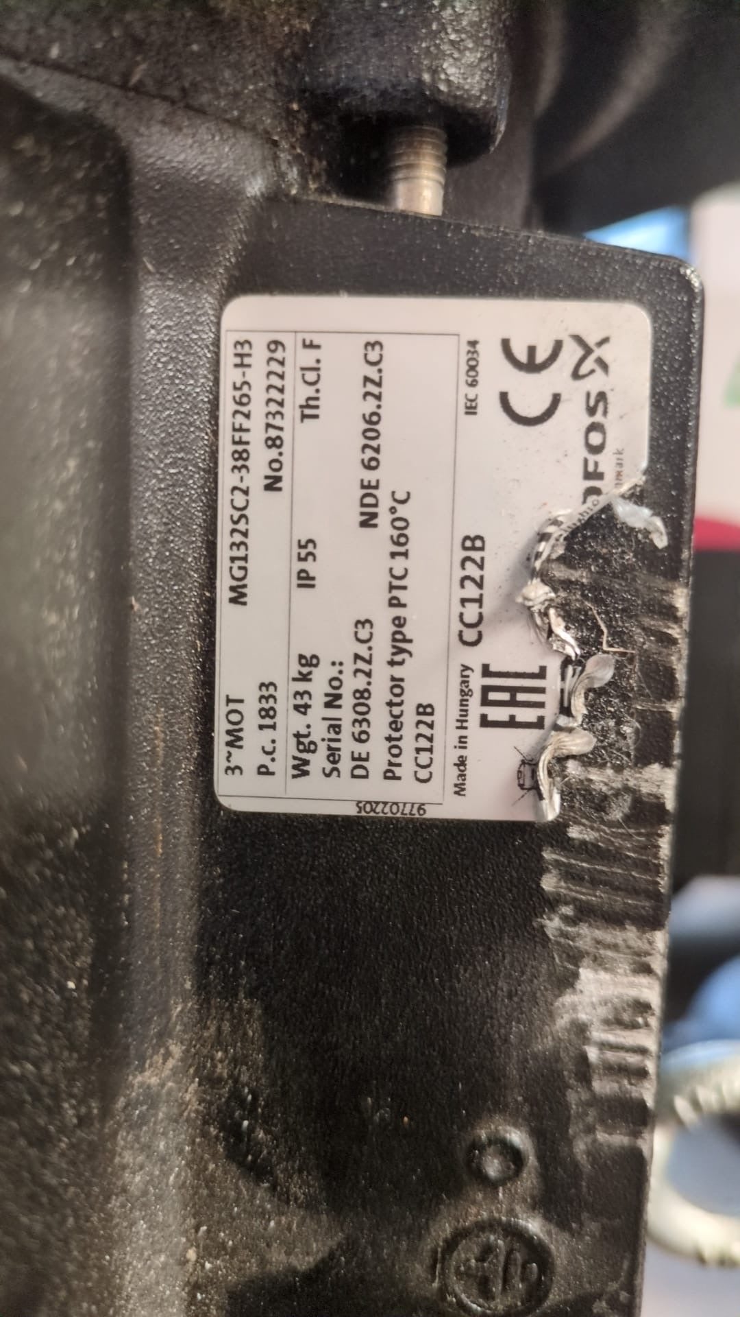 Grundfos TP TPD 100-200/2 A F A BAQE 415V Circulator Pump Head 96109230 96109174 5.5kW #4667