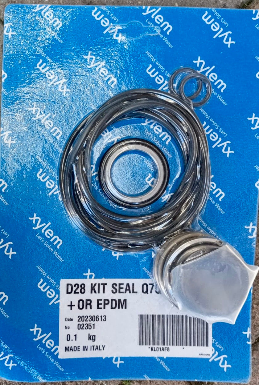 XYLEM LOWARA Mechanical Seal &amp; O-Ring Kit e-NSC e-LNE e-LNT Silicon/Silicon/EPDM 28mm KL01AF8 #4254