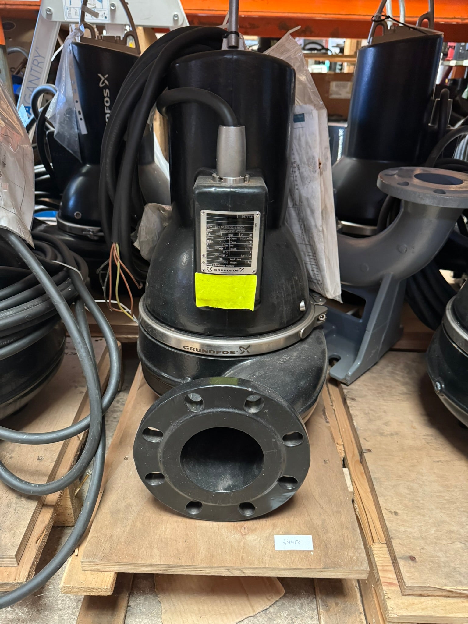Grundfos SL1.80.100.22.4.50D.C 98624695 2.2 kW 415v Submersible Waste Pump Dn100 #4452