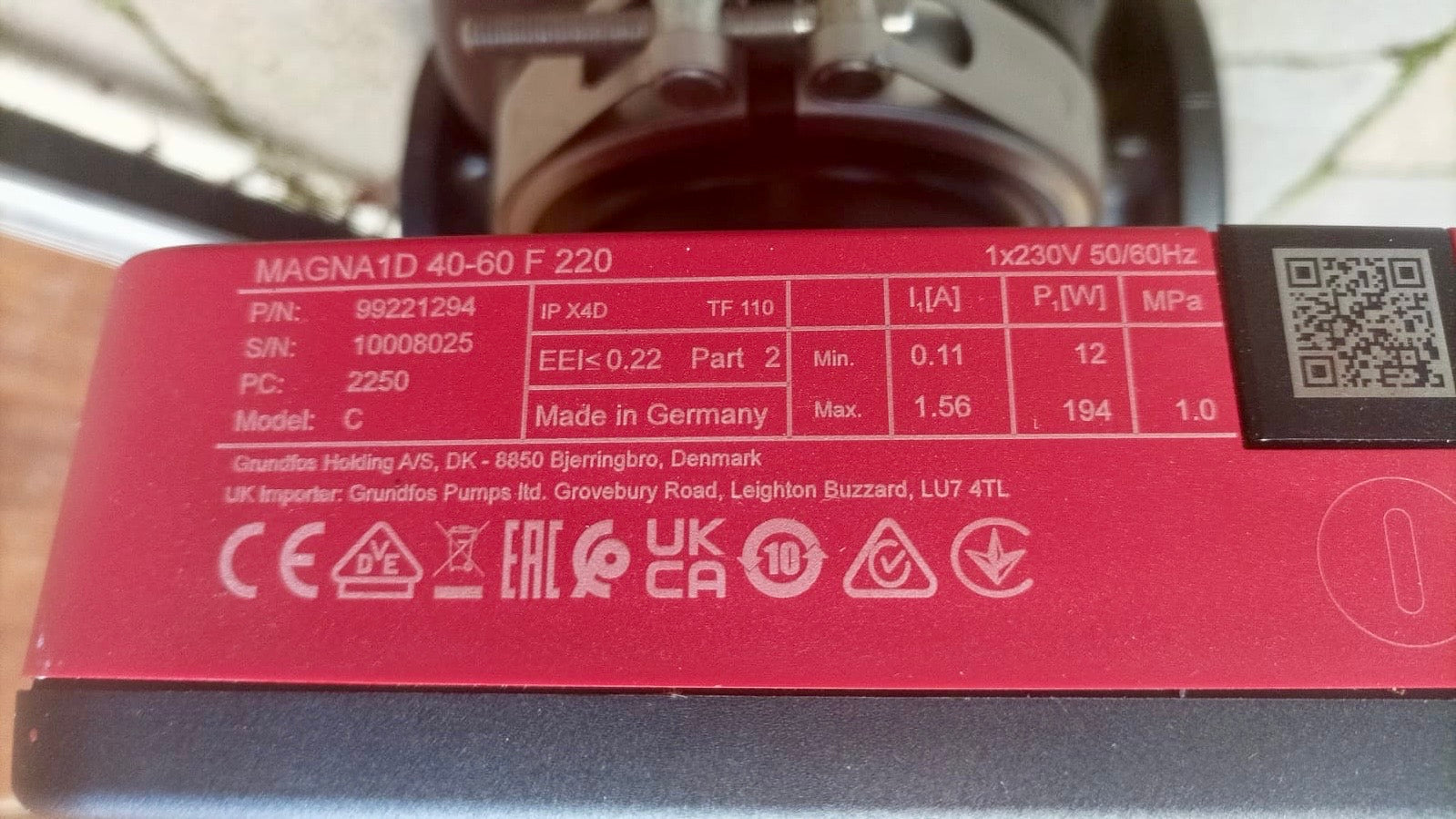 Grundfos Magna1D 40-60 F 220 Circulator Pump 240V 99221294 #4369