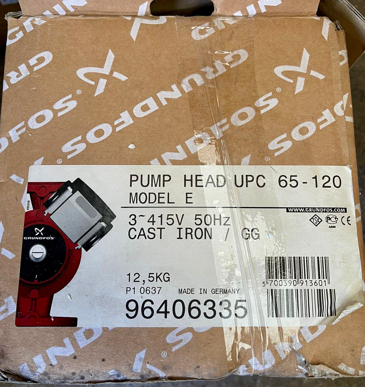 Grundfos UPC UPCD 65-120 F Circulator Pump Head 415V 96406335  #4876