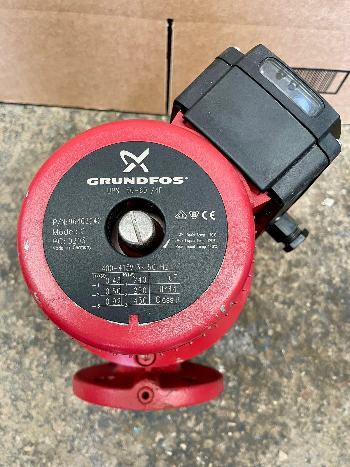 Grundfos UPS 50-60/4 F DN50 Flanged Circulator Pump 415V 96403942 #5016