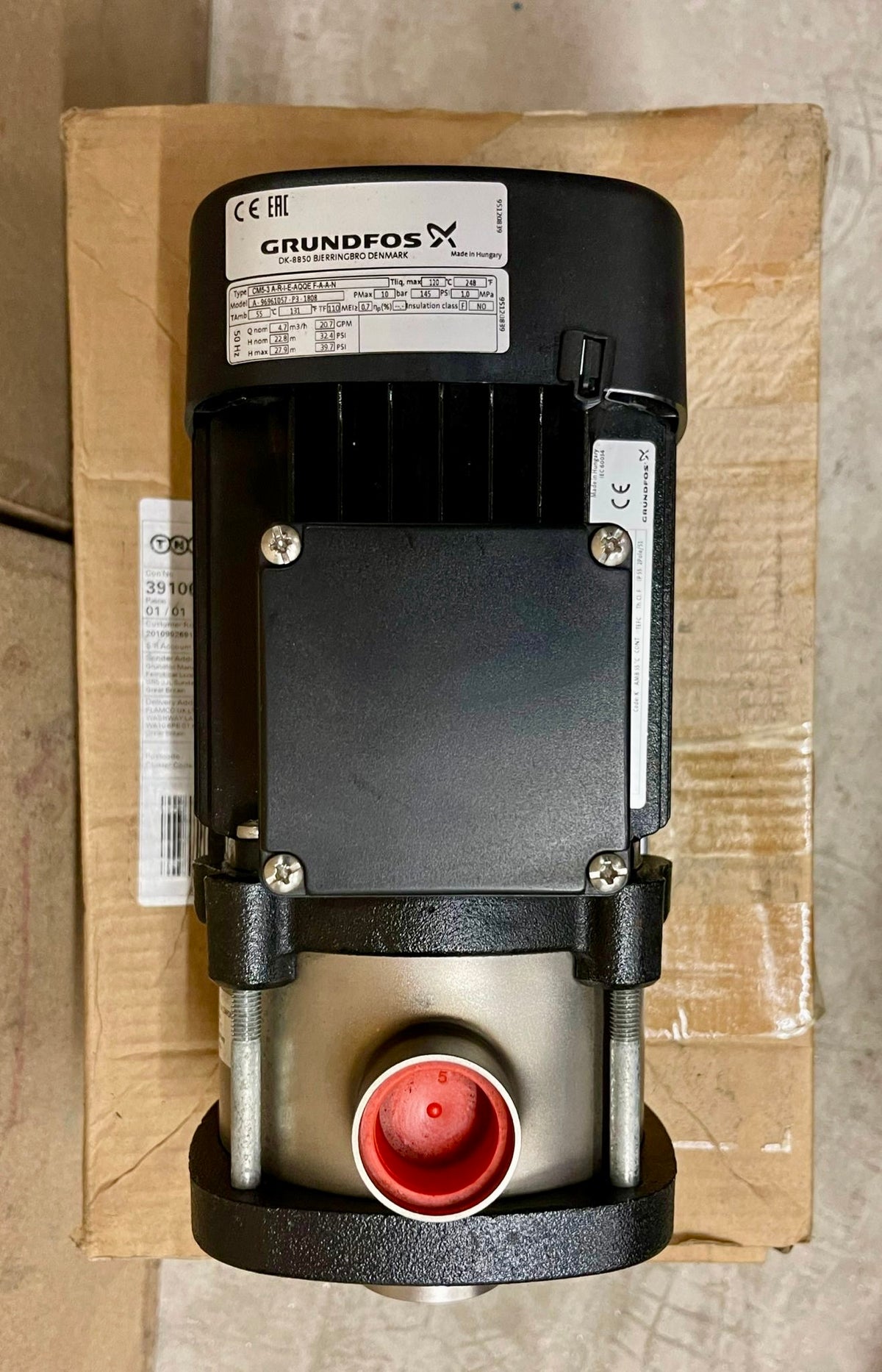 Grundfos CM 5-3 A R I E AQQE F A A N Horizontal Multistage Pump 415v 96961057 #4992