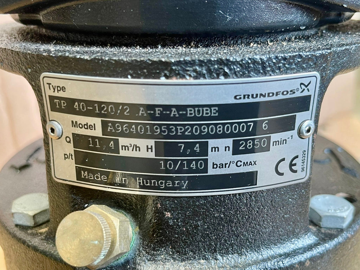 Grundfos TP 40-120/2 A F A BUBE 0.37KW SINGLE STAGE IN LINE 240v 96401953 #4948