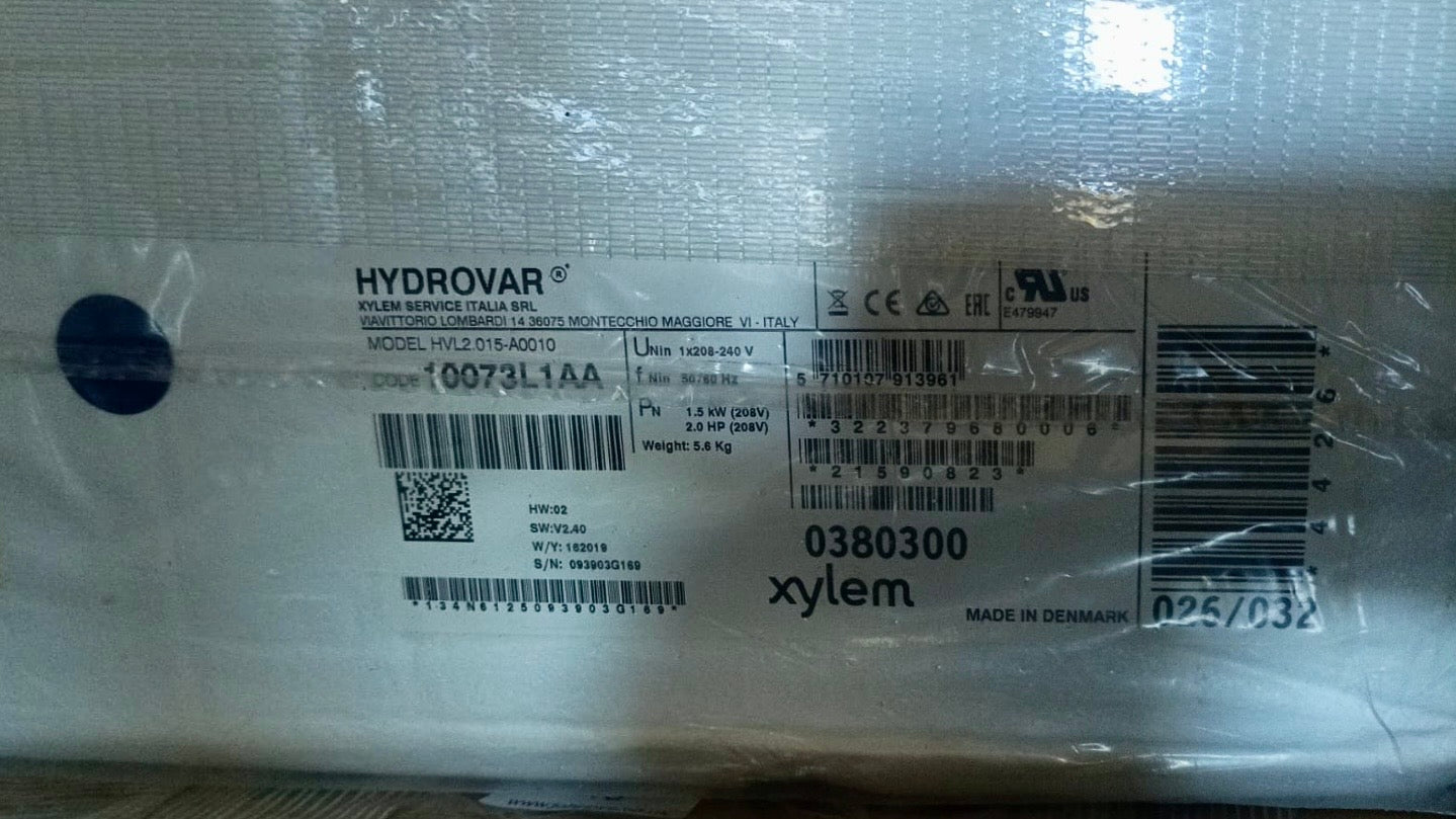Lowara Hydrovar HVL 2.015-A0010 Pump Control Inverter 1.5kw 10073L1AA #4187