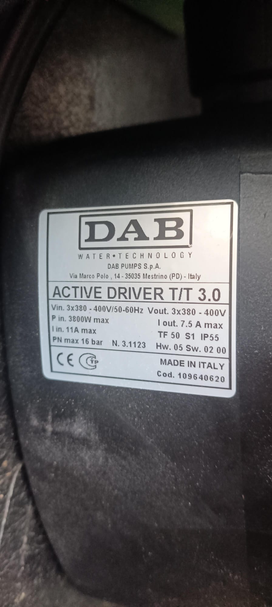 DAB Activedriver T/T 3.0 Pump Inverter Drive Controller 3KW DAB Active Driver #3896