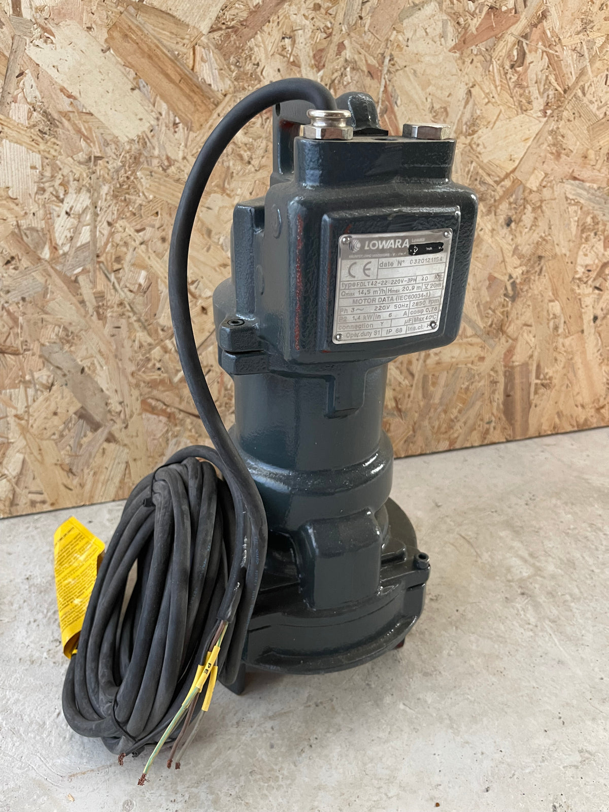 Lowara FDLT 42-22 220V-3PH Grinder Pump DN40 1.4kW #4688