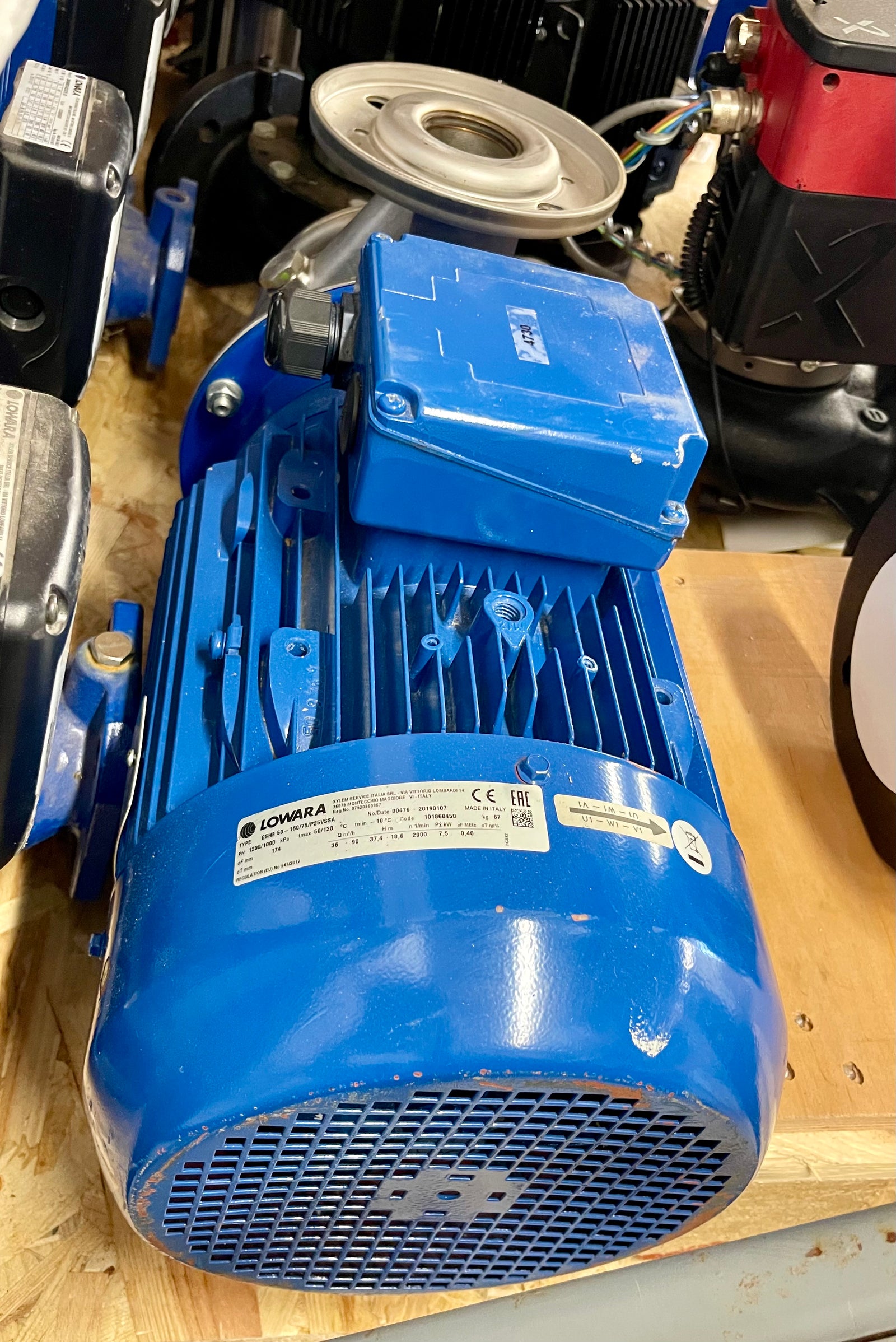 Lowara ESHE 50-160/75/P25VSSA End Suction Circulator Pump 101860450 DN50 7.5kW #4730 USED