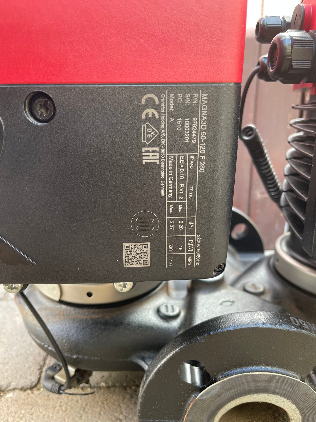 Grundfos Magna3 D 50-120F 97924479 280mm Twin-Head Flanged Circulating Pump #3172 USED