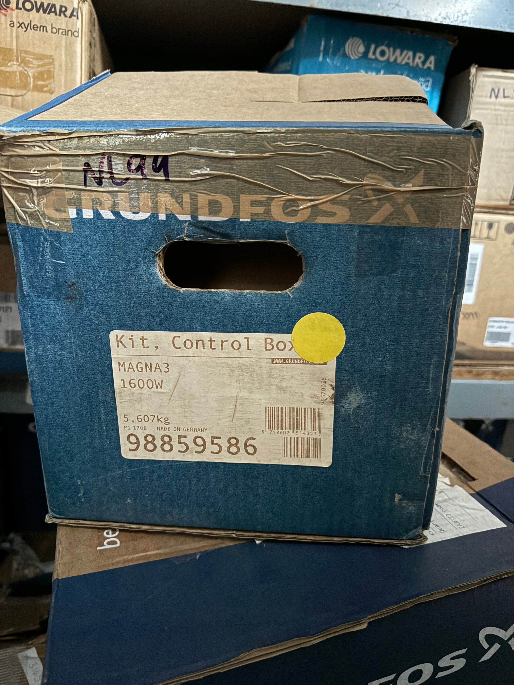 Grundfos Magna3 100-120 F Circulator Pump 230v 97924315 Control box #NL101 USED