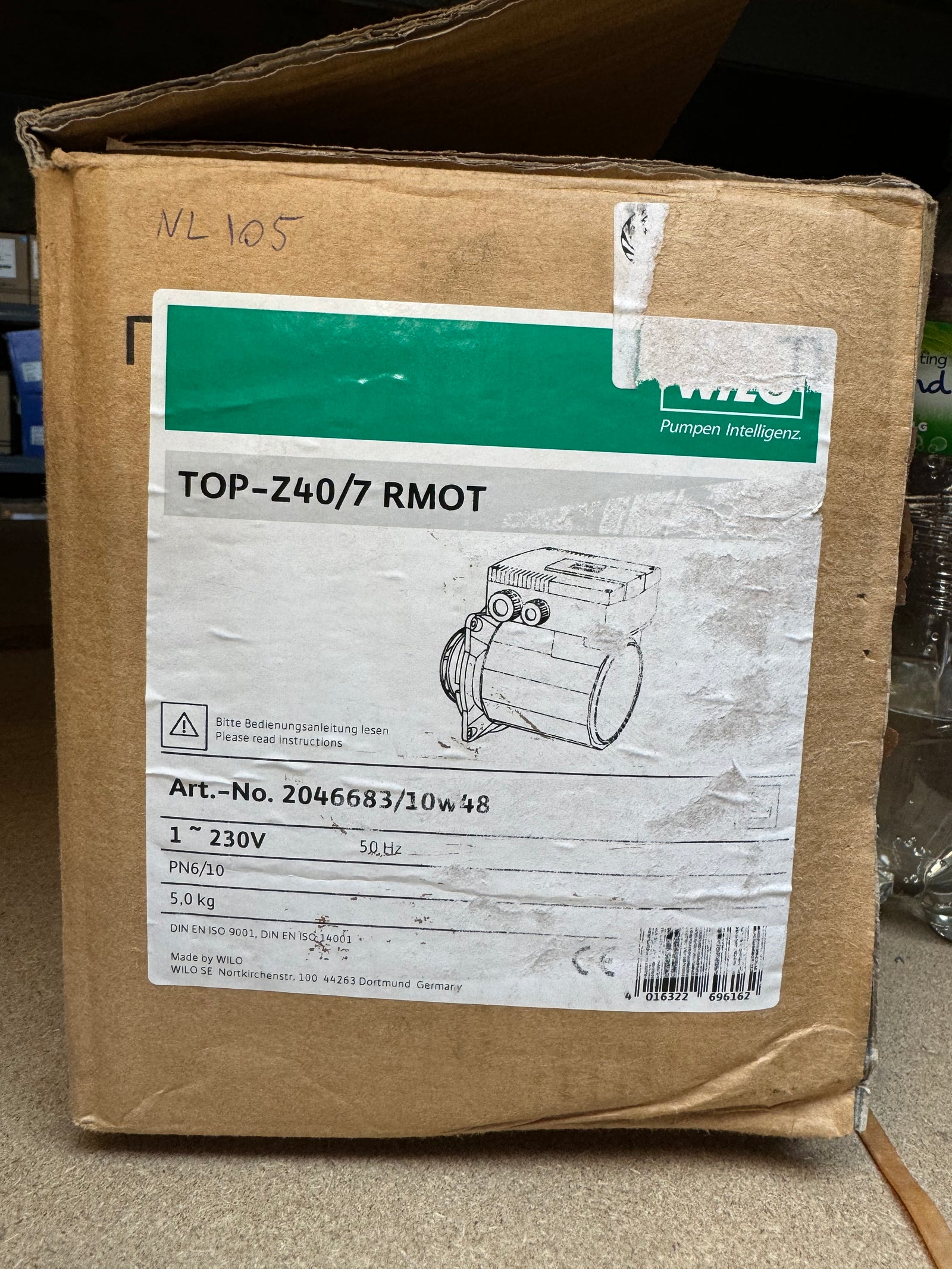 Wilo TOP-Z40/7 EM GG/RG RMOT Replacement Head 2046683 #NL105