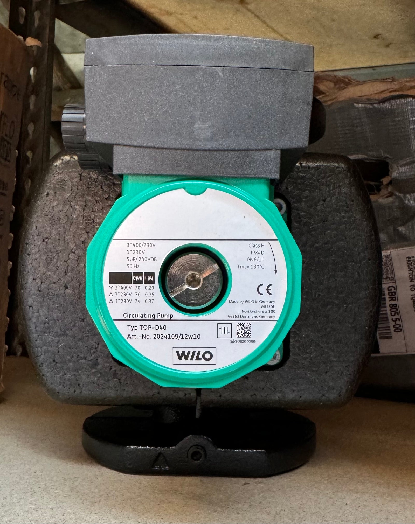 Wilo Top D40 415v/240v Heating Circulator Pump 220 2024109 DN40 #377