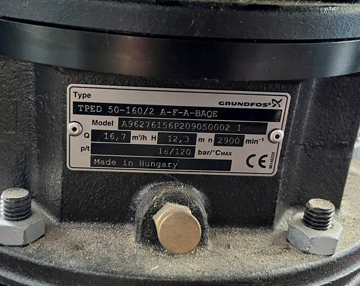 Grundfos TPED 50-160/2 Circulator Pump 415V 96276156 #3802