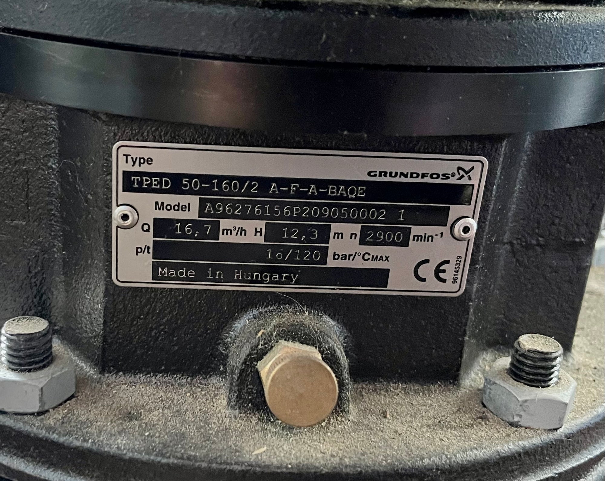 Grundfos TPED 50-160/2 Circulator Pump 415V 96276156 #3802