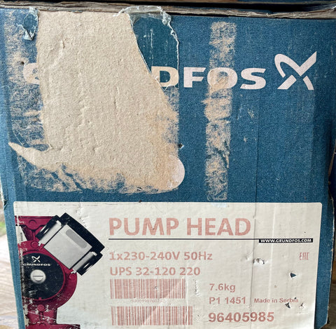 Grundfos UPS UPSD 32-120 F 240v Replacement Head Pump 96408893 96405985 #3832