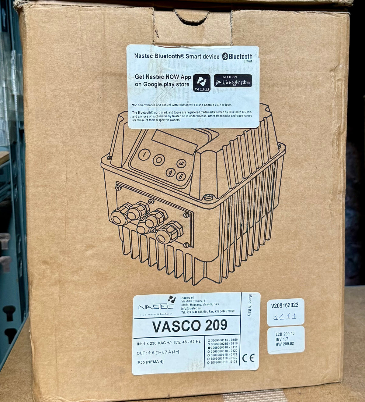 Nastec Vasco V206 Inverter Pump Controller 240v 1.5kw 3009000510 #4559