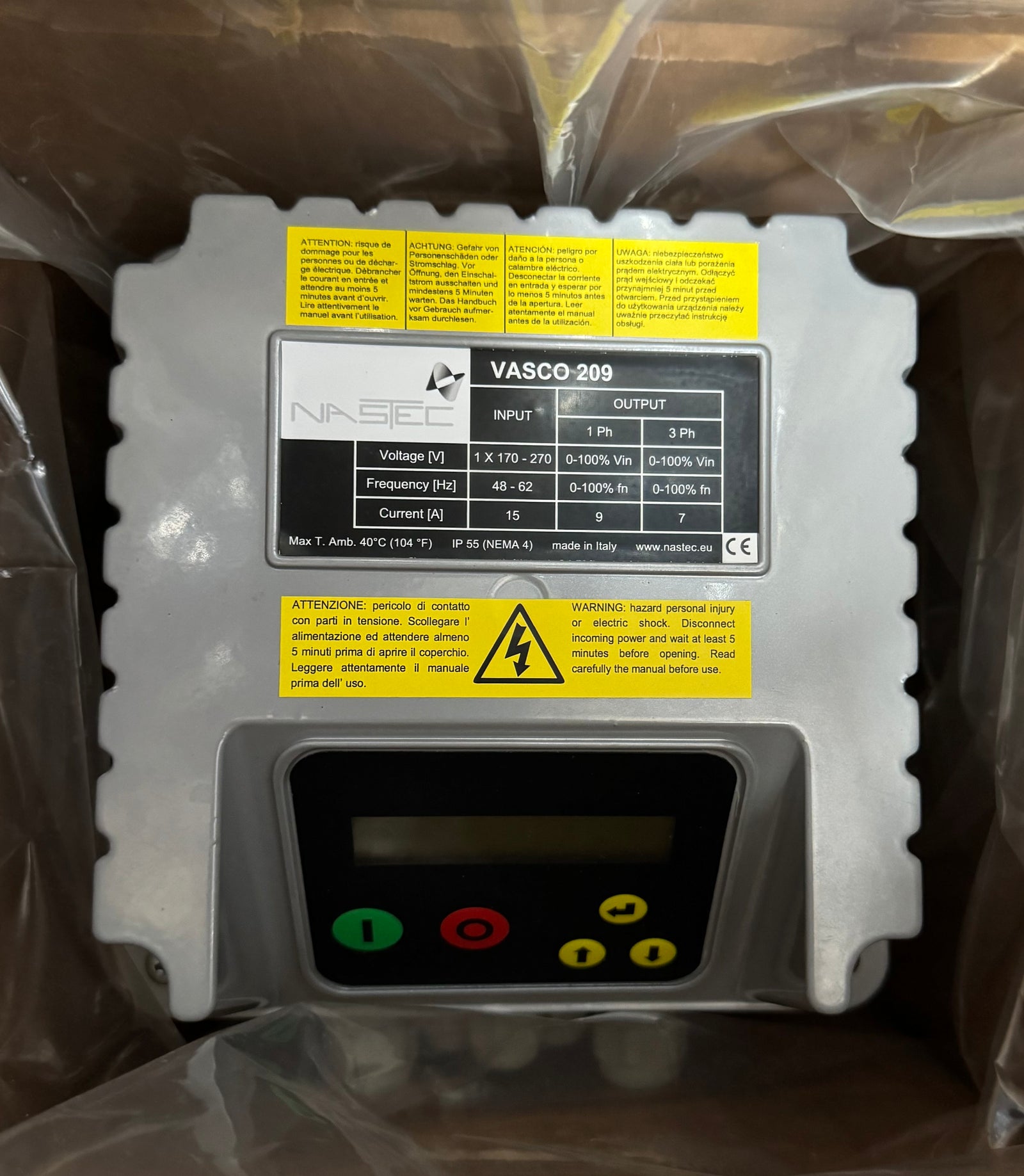 Nastec Vasco V206 Inverter Pump Controller 240v 1.5kw 3009000510 #4559