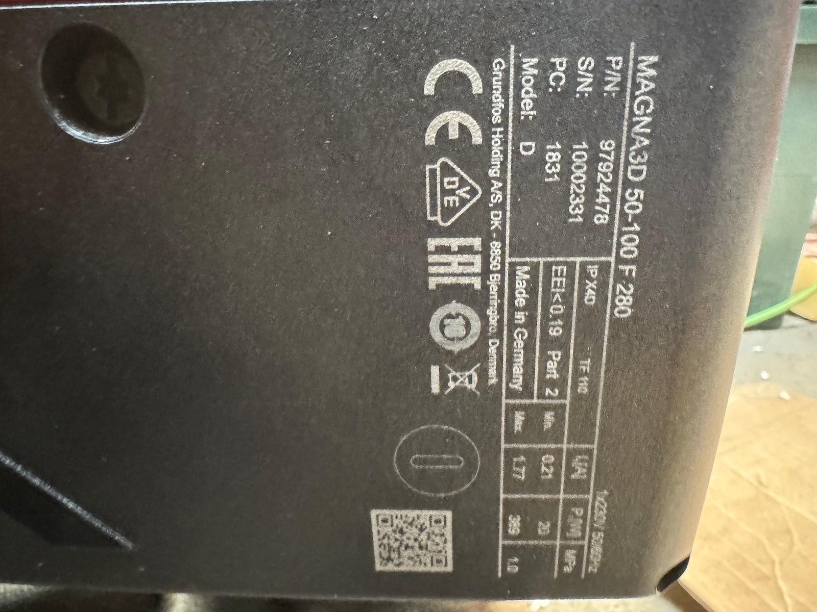 Grundfos Magna1 65-100F 99221373 340mm Flanged Circulating Pump #3625/4678