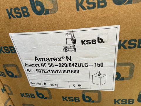 KSB Amarex Twin Pump System N F 50-220/042 ULG 150 Submersible Waste Sludge 4.2kw DN50 415V #3844