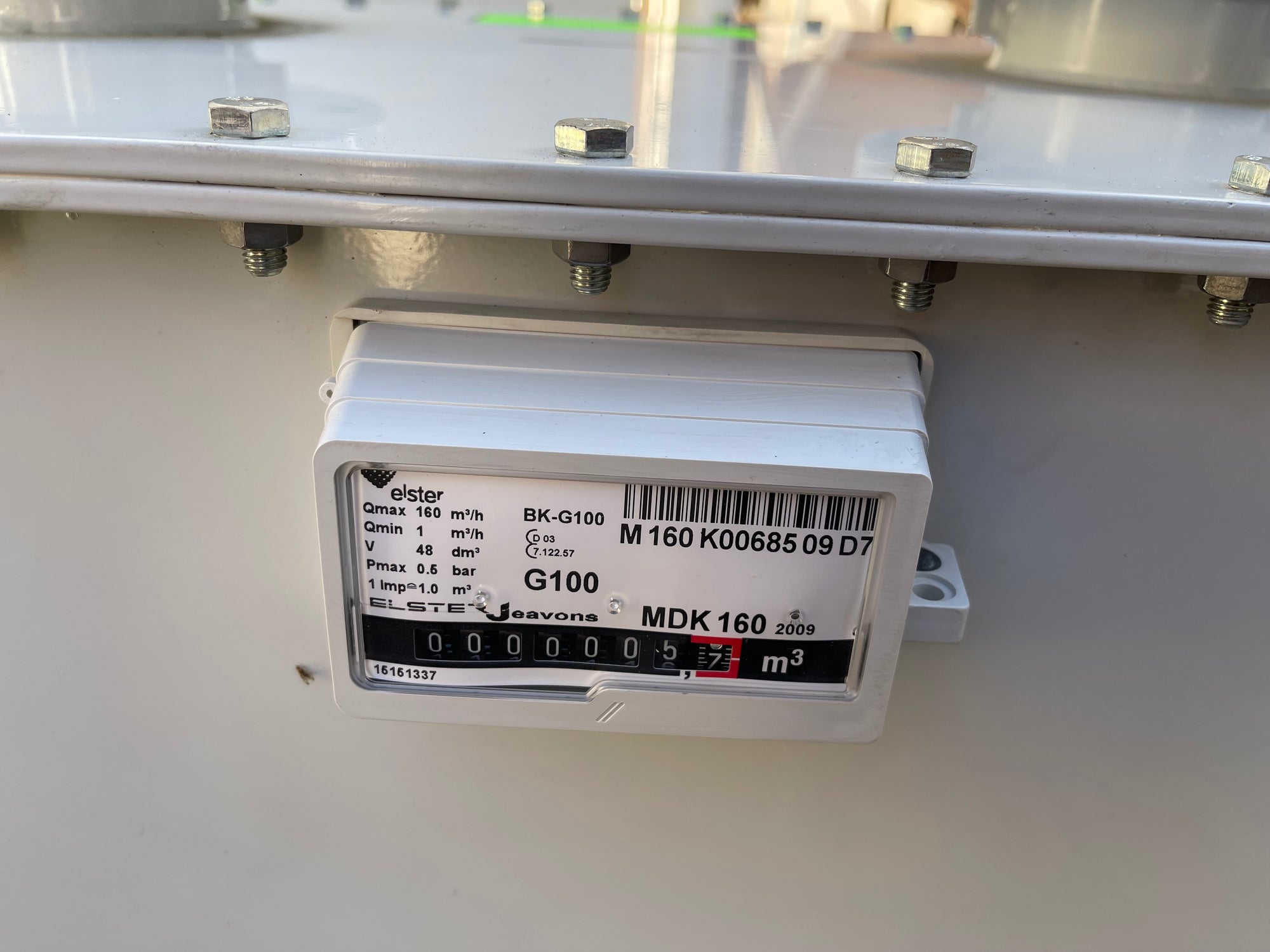 Elster Honeywell BK G100 U160 Gas Meter DN100 #3485