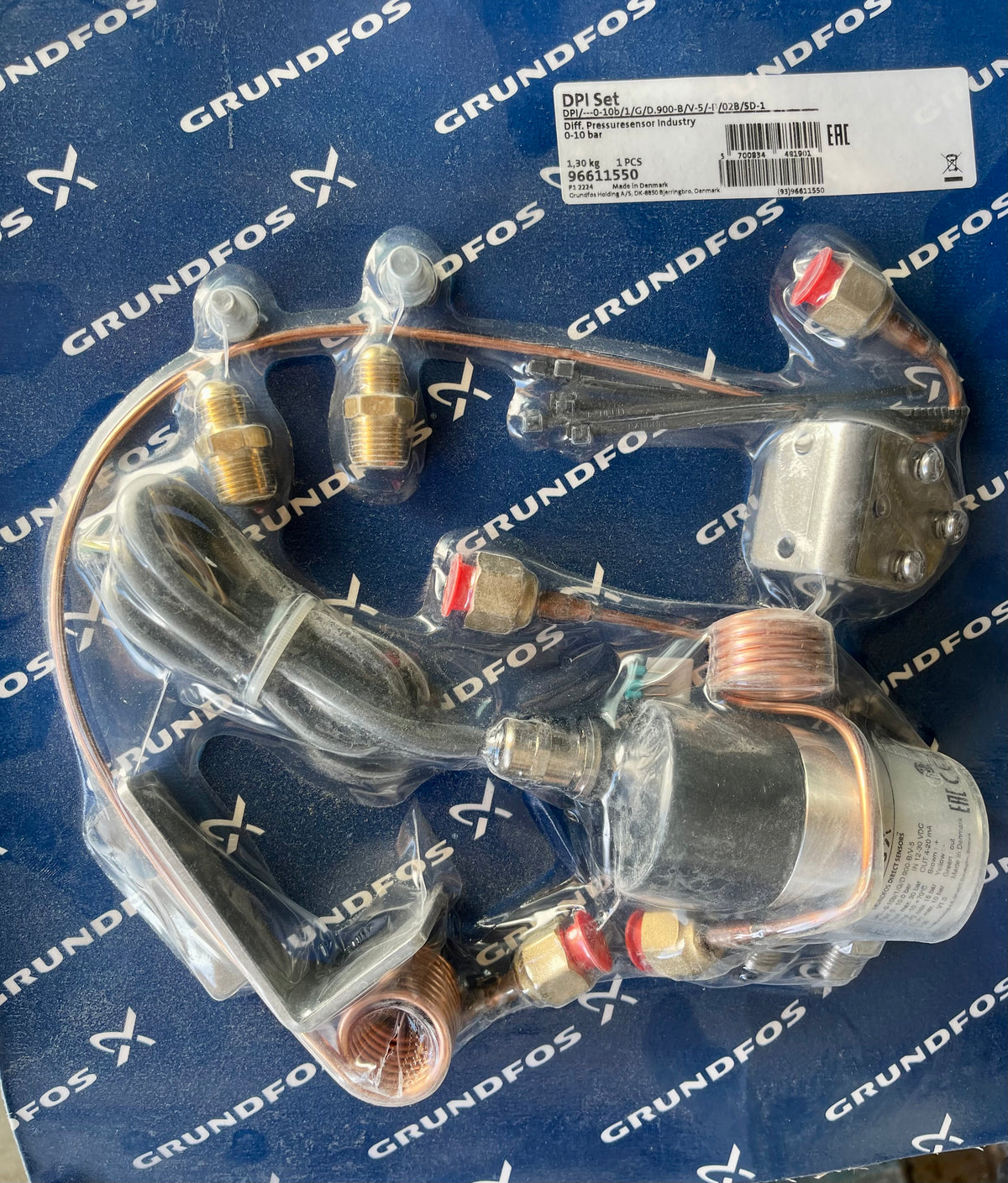 Grundfos Pressure Sensor DPI-0-10.0-BAR 96611550 Transducer