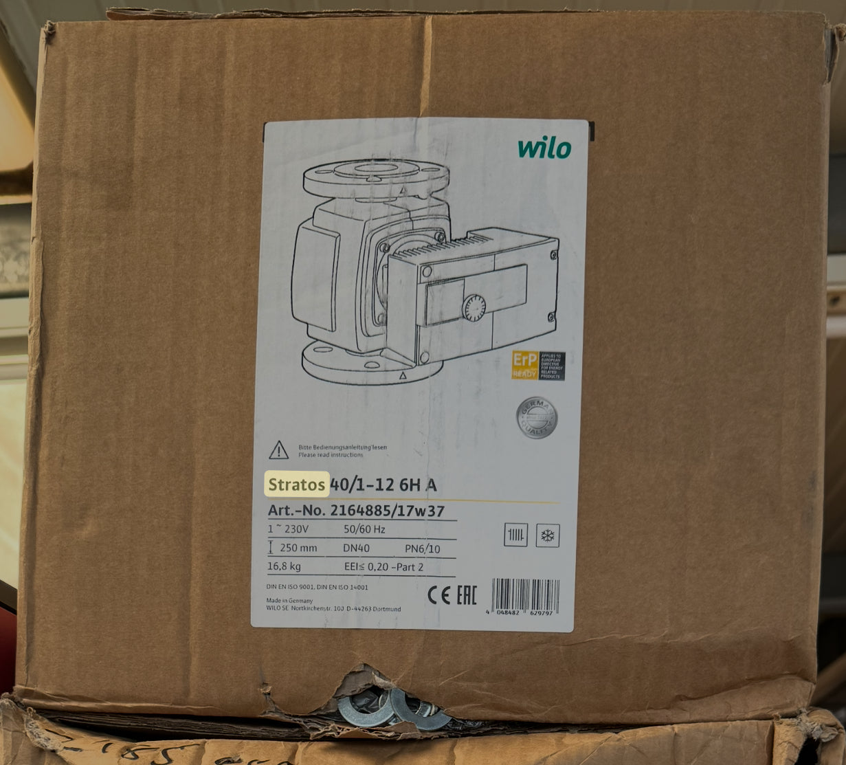 Wilo Stratos 40/1-12 Circulator Pump #4533