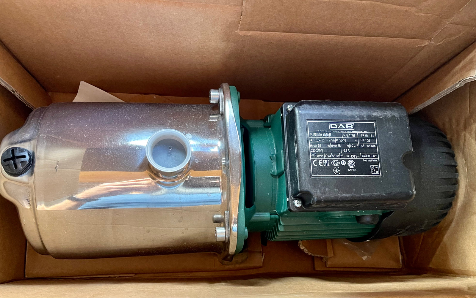 DAB Euroinox 40/80 M Booster Pump 230V Multistage 1.5kW #3872
