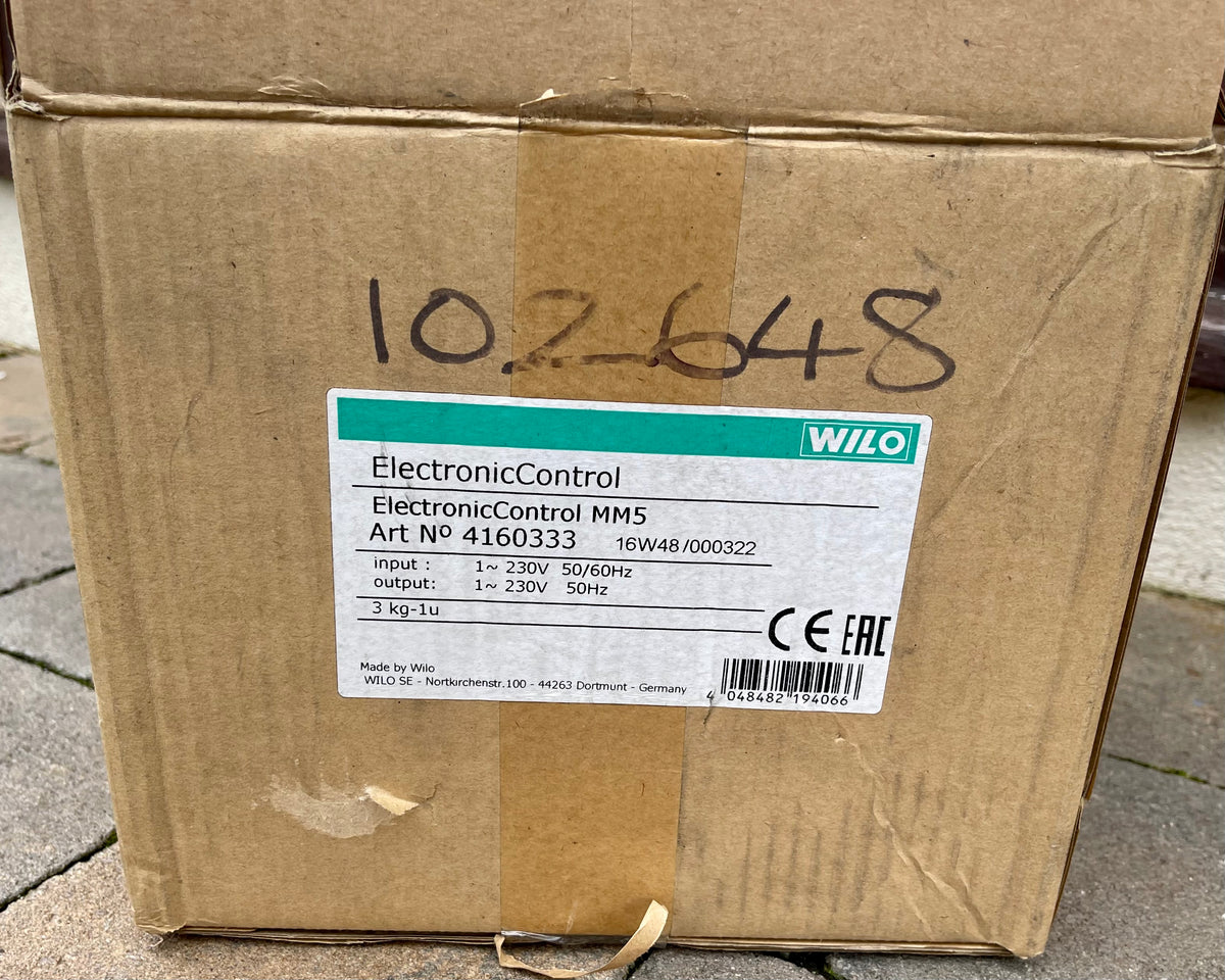 Wilo Electronic Control MM5230V Inverter Unit 4160333 1.1kW #3909
