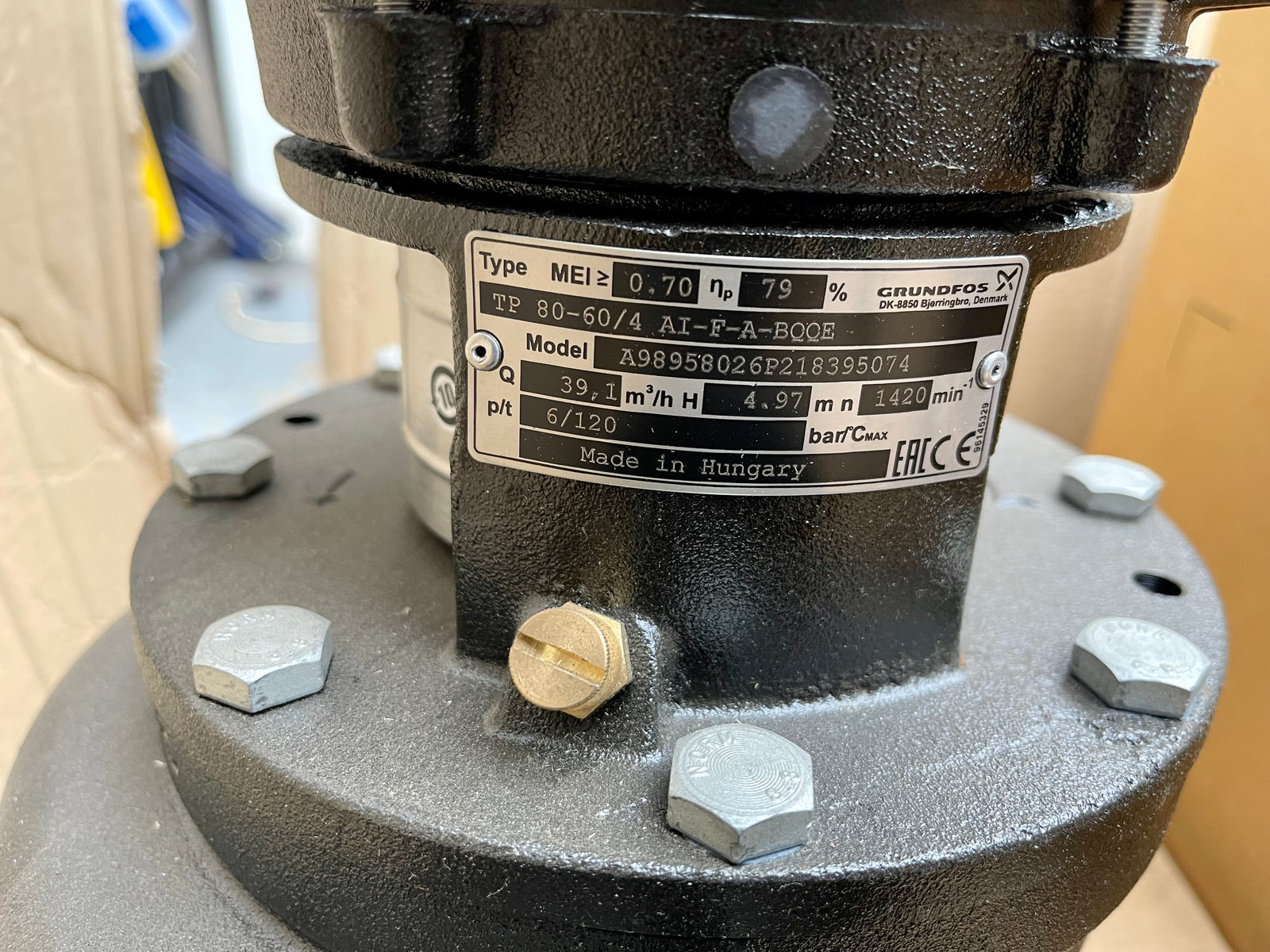 Grundfos TP 80-60/4 AI-F-A BQQE circulator Pump 98958026 415v 0.75kW #3980