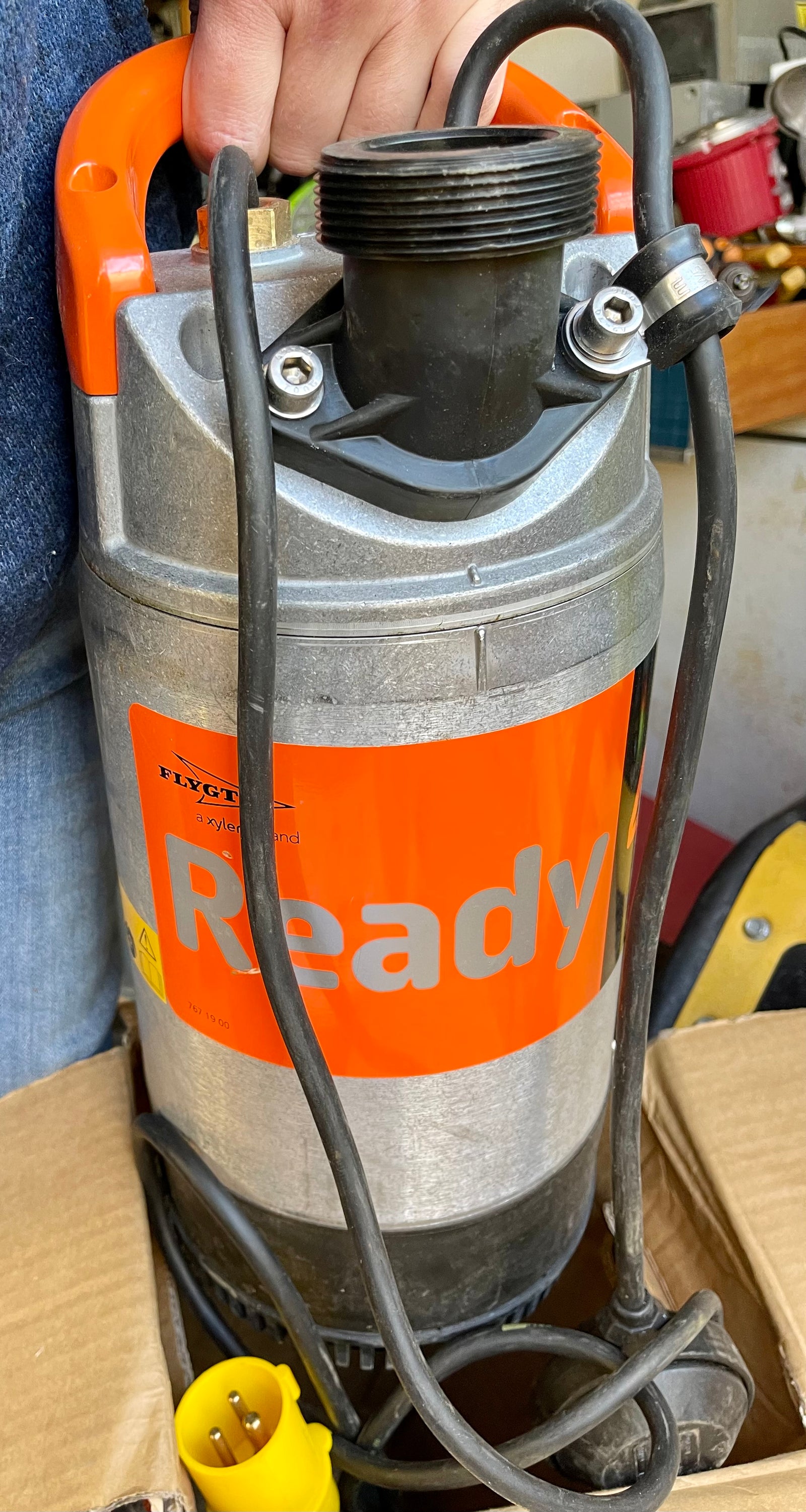 Flygt Ready 4 BS 2004 212 0.42kW 110v/1ph Auto Submersible water pump #3994