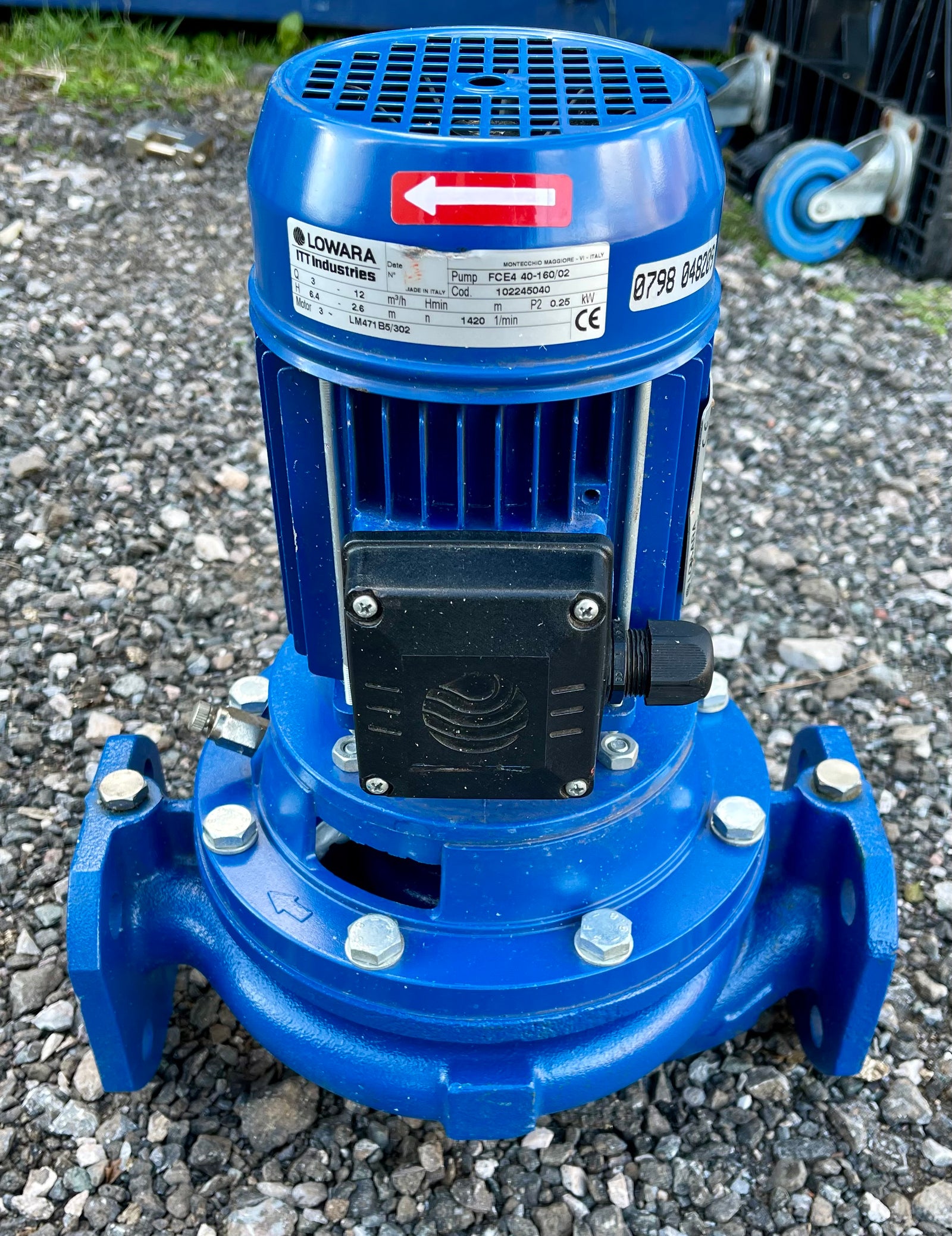 Lowara FCE4 40-160/02 0.25kw 320mm Pump 415v Centrifugal In Line 102245040 #3997