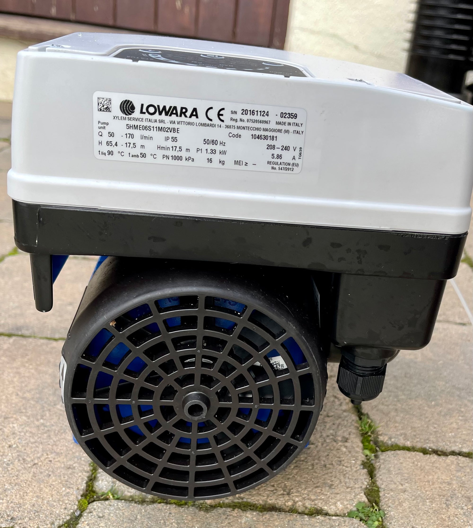 Lowara 5HME06S11M02VBE 240V Horizontal Multistage Pump 104630181 #4003