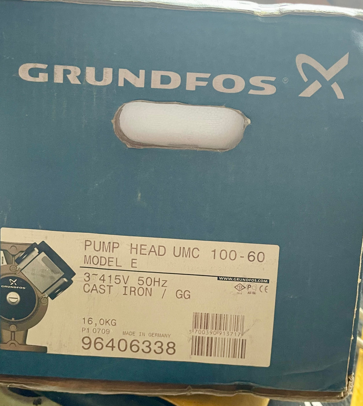 Grundfos Pump Head UMC/D 100-60 415v 96406338 #4028