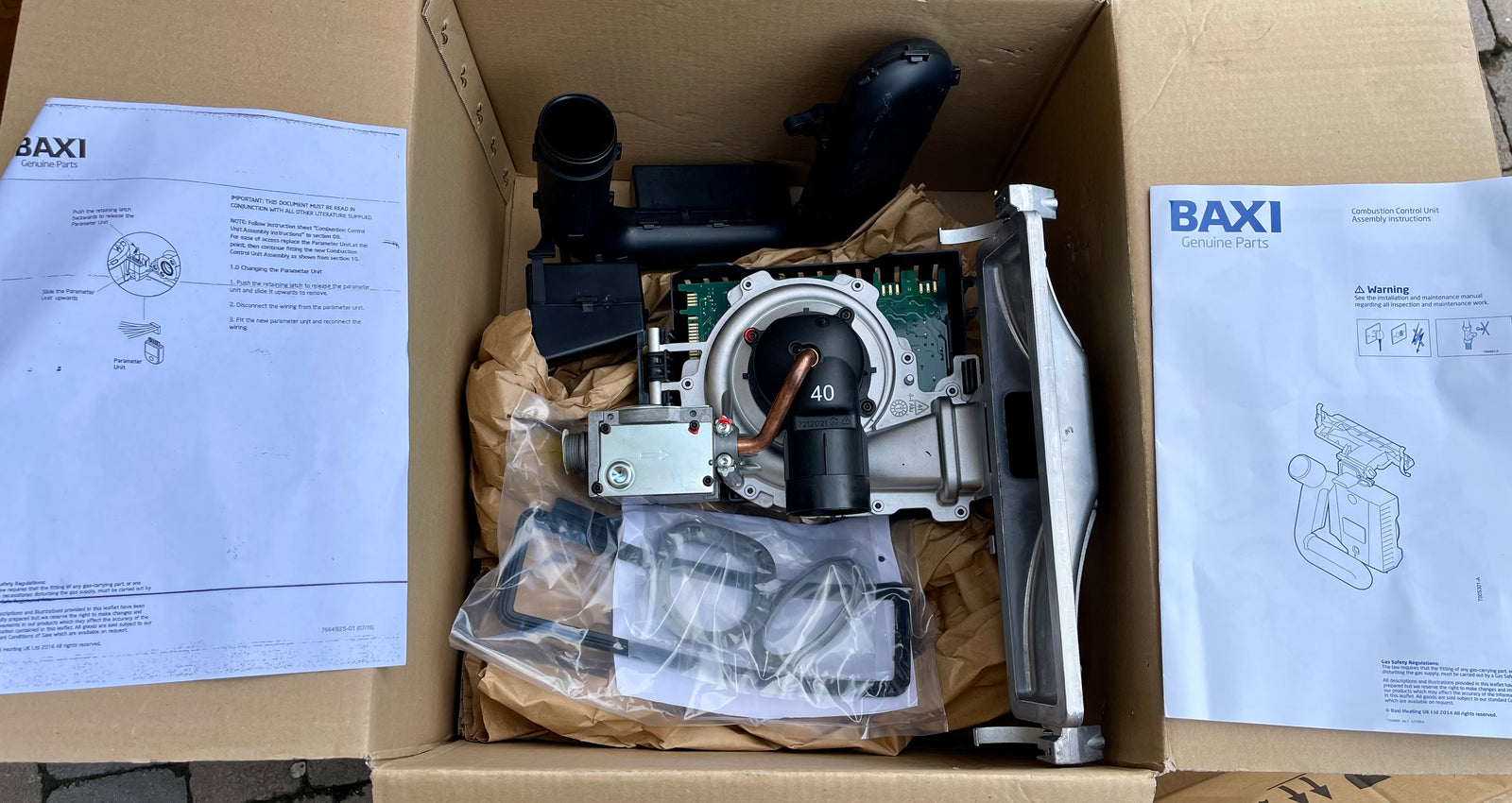 7726069 Baxi COMBUSTION CTRL UNIT 24/25 HT #4042