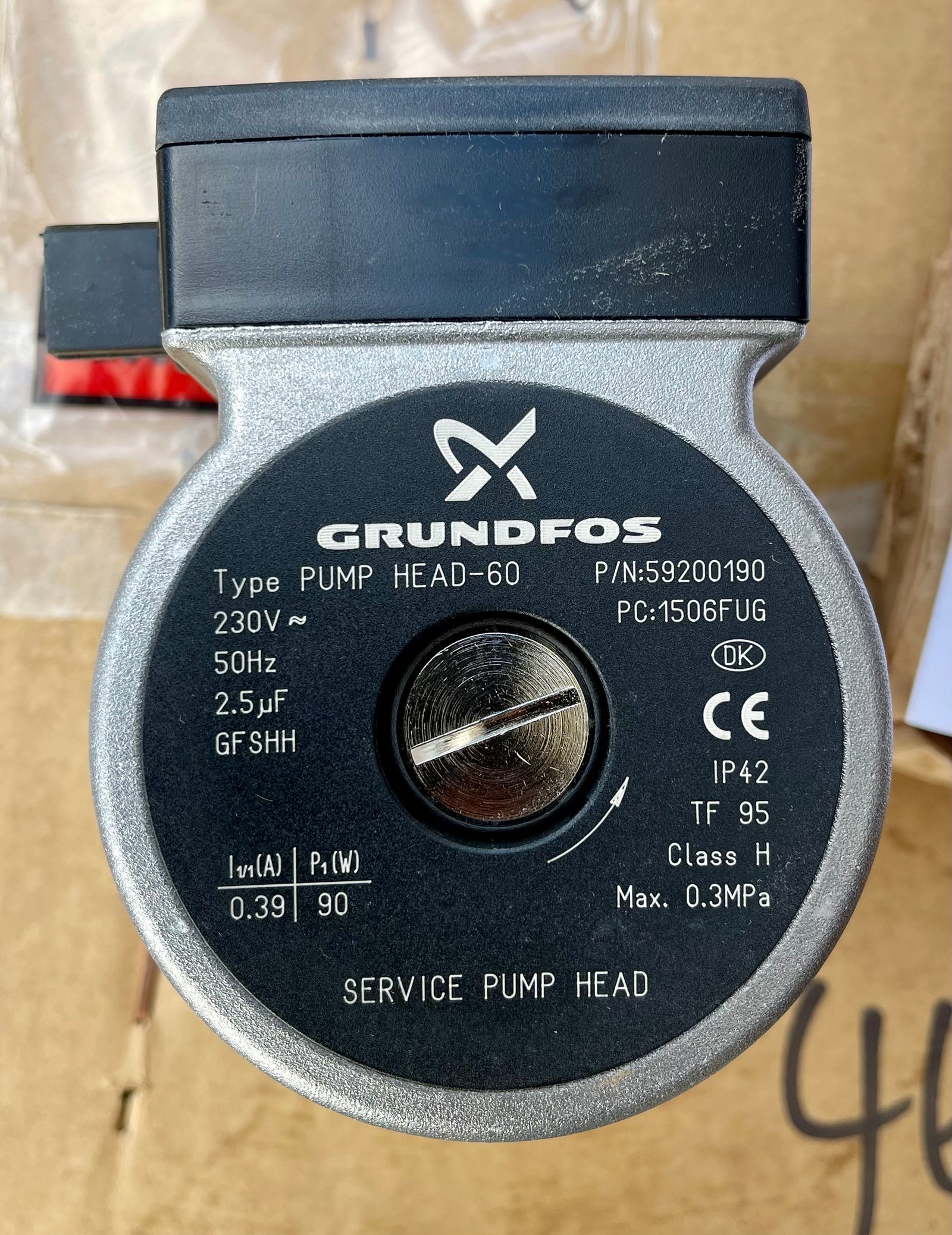 Grundfos Pump Head-60 Circulator Pump 59200190 230v #4044