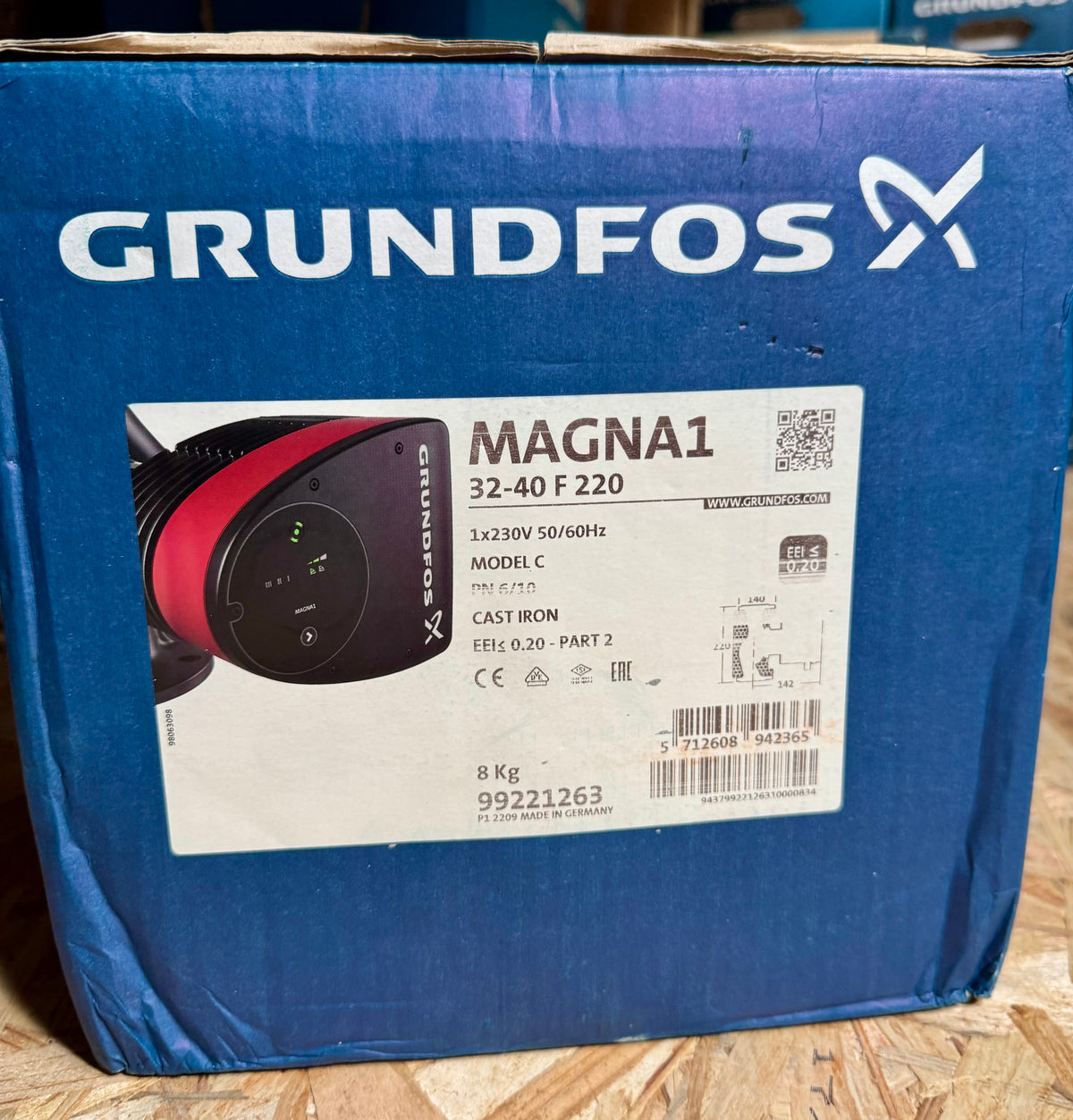Grundfos Magna 1 32-40F 220 Circulator Pump 240V 99221263 #4830