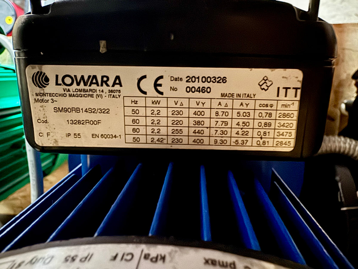 Lowara SHE 32-160/22/A End Suction Circulator Pump Stainless 107410050 DN32 2.2kW #4690