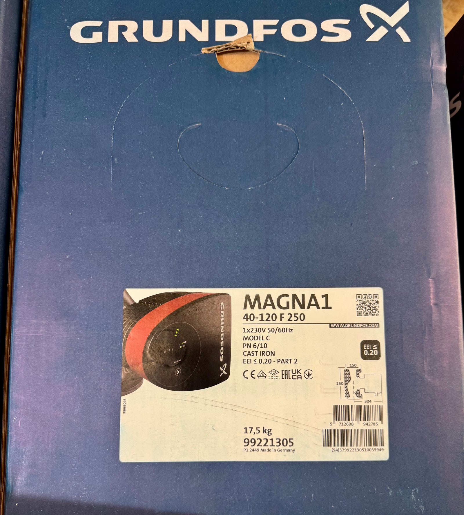 Grundfos Magna1 40-120 F 250 Circulator Pump 240V 99221305 #4696