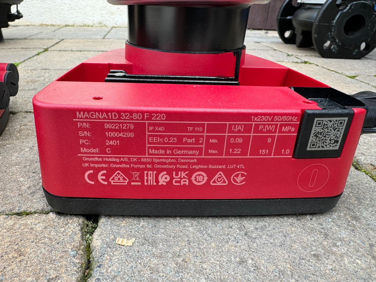 Grundfos Magna1 32-80 circulator Pump Replacement Head 99221279 240v #4067