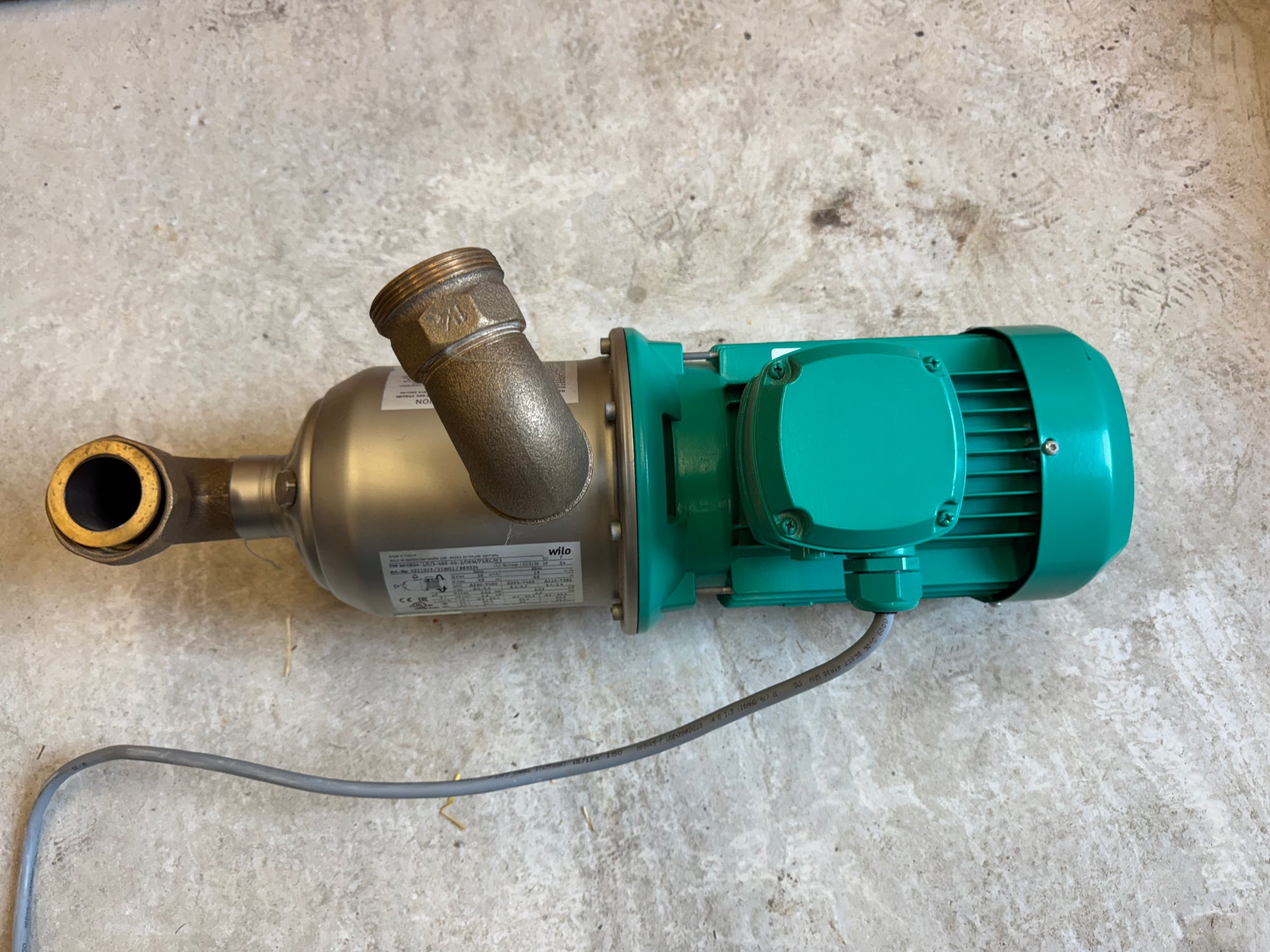 Wilo MHI 804-1/E/3-460-60-2/OEM/73 Horizontal Multistage Pump 415v 2.2kW 4211023 #4765 USED
