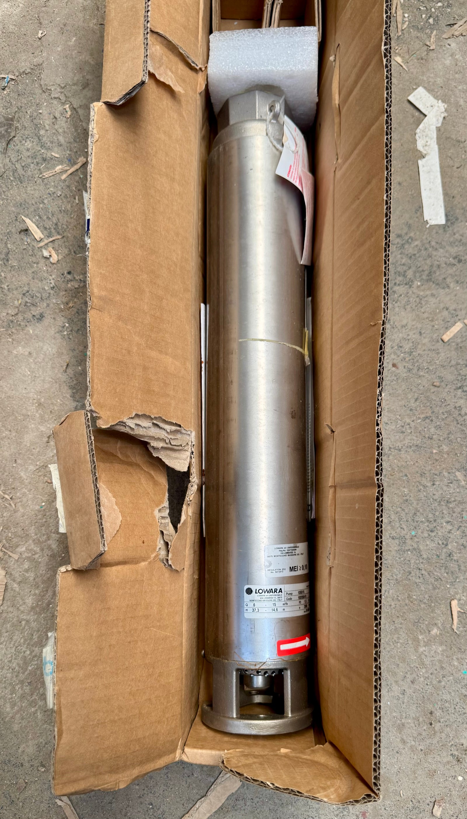 Lowara 12GS15 Borehole Pump 1.5kW 102050410 Bareshaft #4769