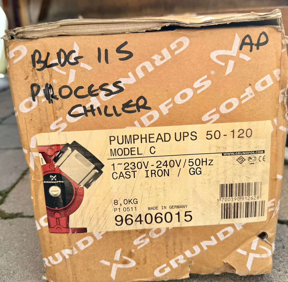 Grundfos UPS/UPSD 50-120 Circulator Replacement Pump Head 240V 96406015 #4080