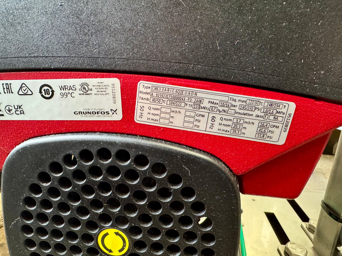 Grundfos HYDRO MULTI-E 2 CME 3-3 Booster Set Pump 415v 92785997 #4777