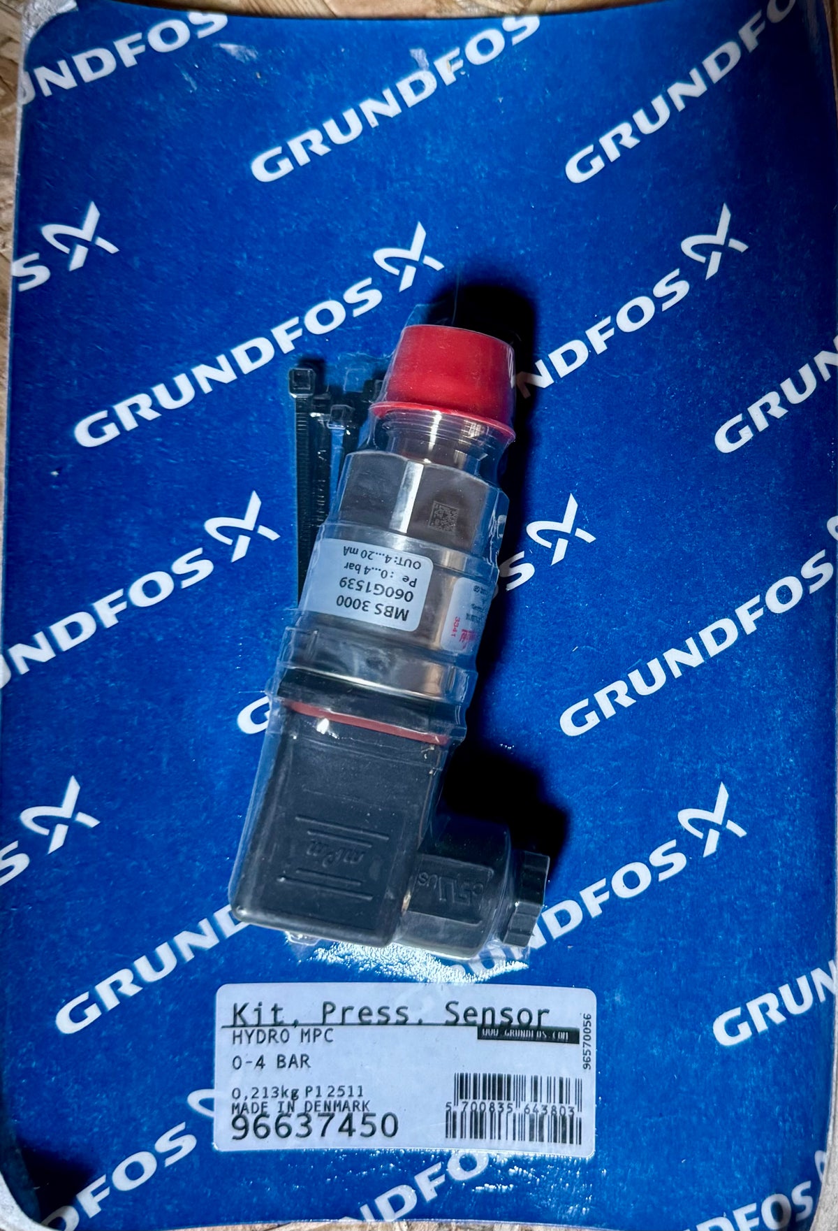 Grundfos Pressure Sensor HYDRO MPC 0-4 BAR 96637450 #4801