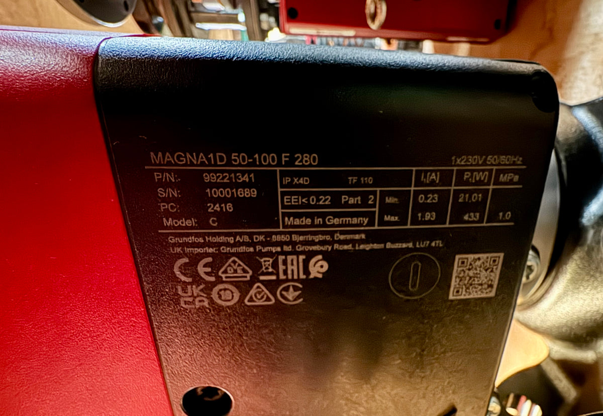 Grundfos Magna1 D 50-100 F 99221341 Twin head circulator pump #NL155/4800