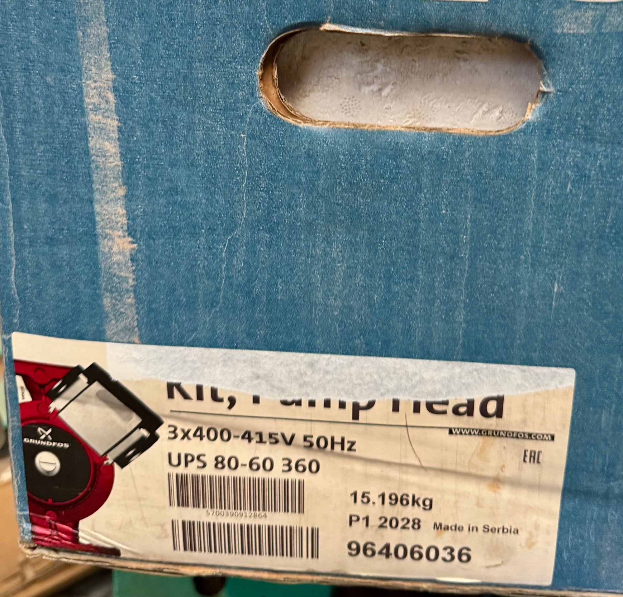 Grundfos UPS/D 80-60/4 Circulator Replacement Pump Head 96406036 415v #4829