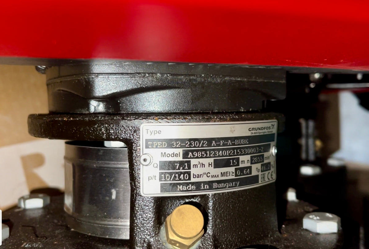 Grundfos TPED 32-230/2 A-F-A-BUBE 98512340 415V Twin head circulator pump #4001