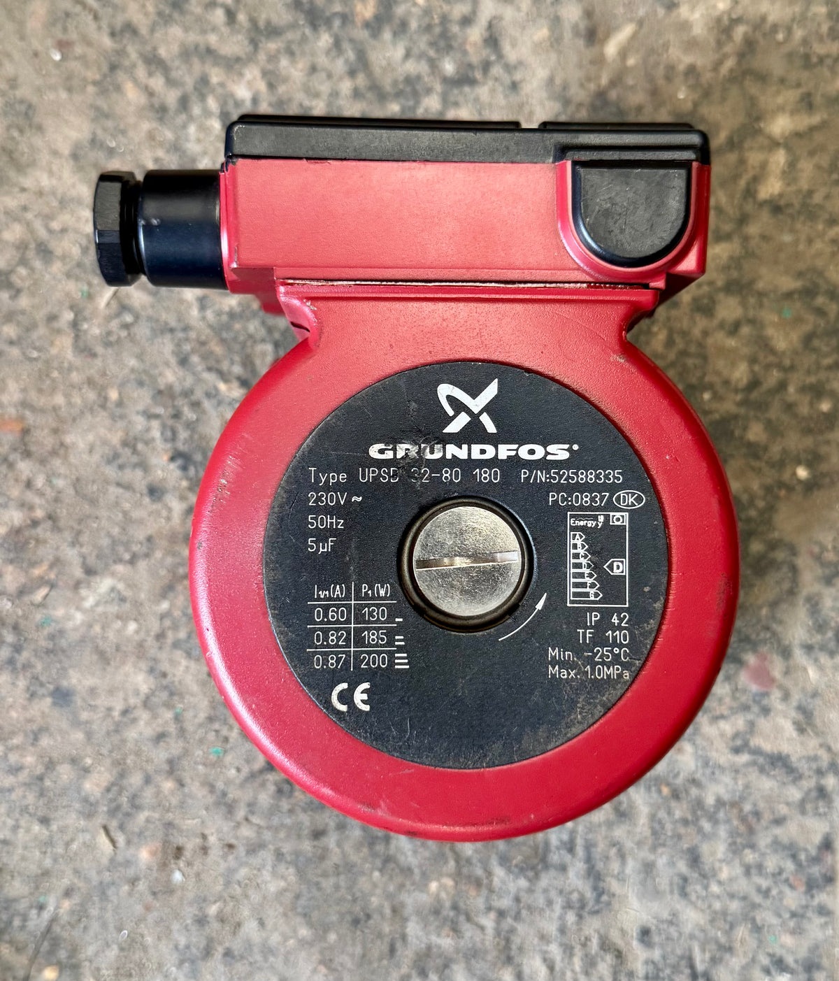 Grundfos UPS UPSD 32-80 F B 180 Circulator Pump Head 230V 52588335 #4857