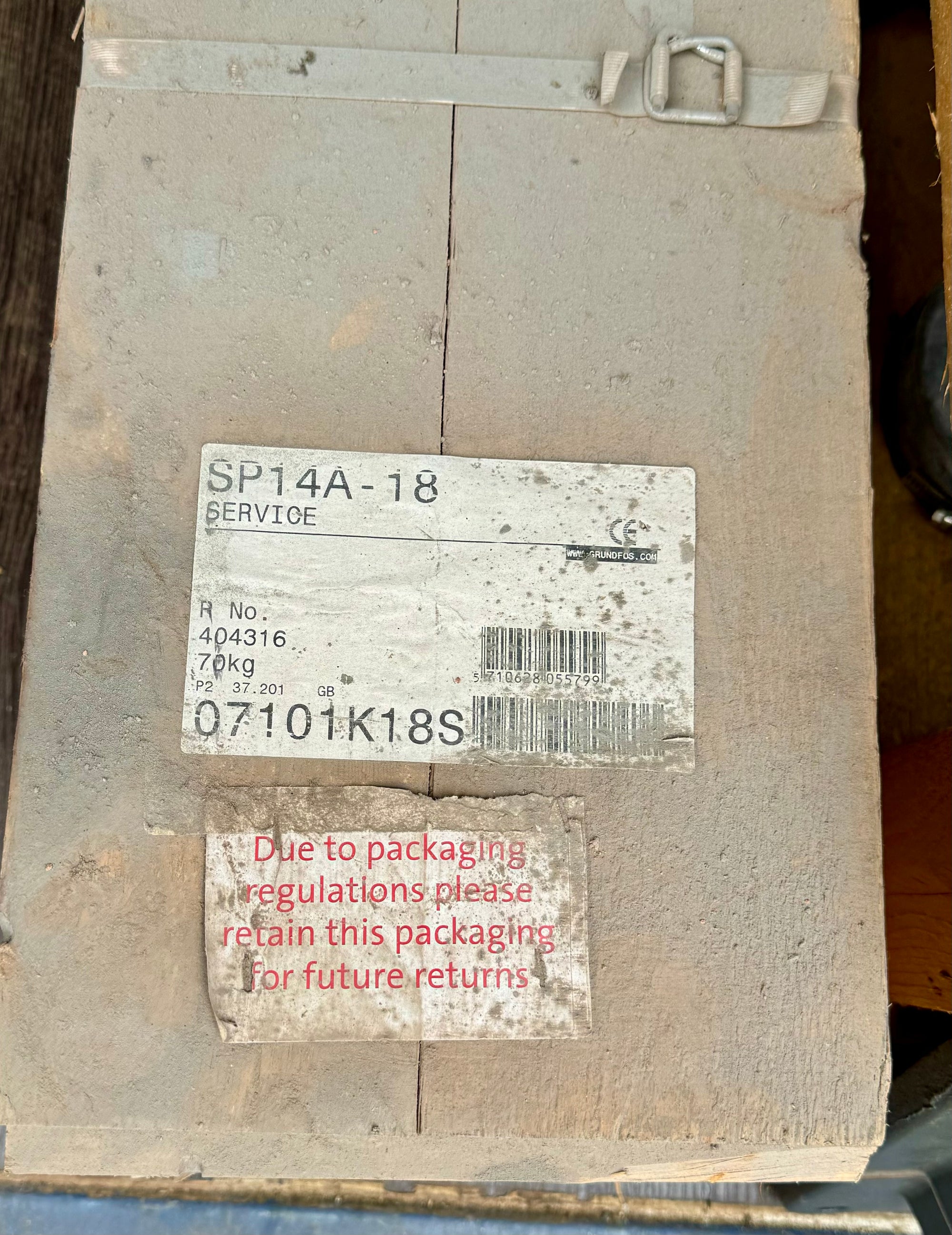 Grundfos SP 14A-18 Borehole Pump 4" Rp 2" 5.5kW 07101K18S 400v #4149