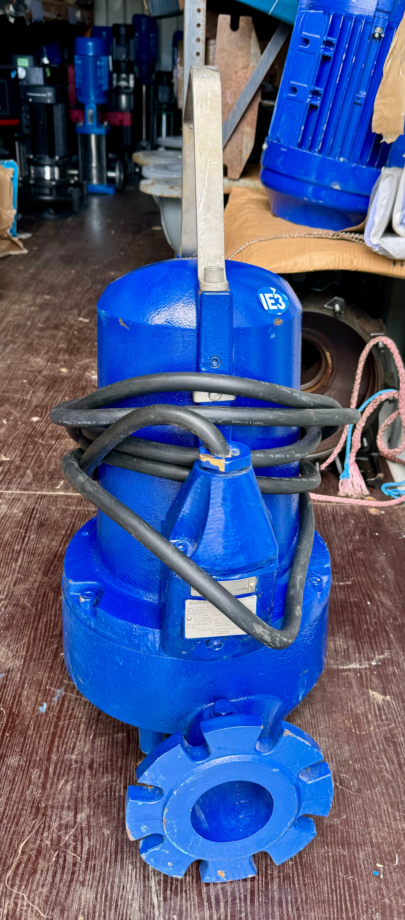 ABS Sulzer XFP81C VX.4 PE70/2 E 50EX Submersible Vortex Pump 400v 7kw DN80 #4153